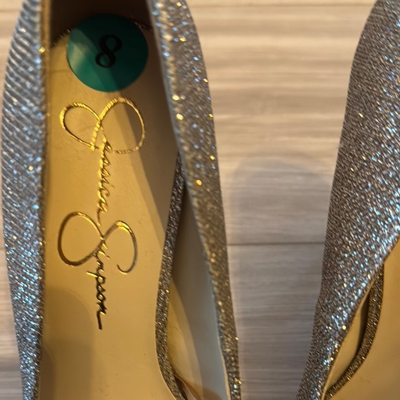Jessica Simpson Silver Glamorous Heels - Never Worn - Picture 2 of 4